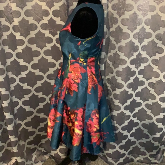 NWOT Teal dress by CB SZ 4 - Picture 4 of 7